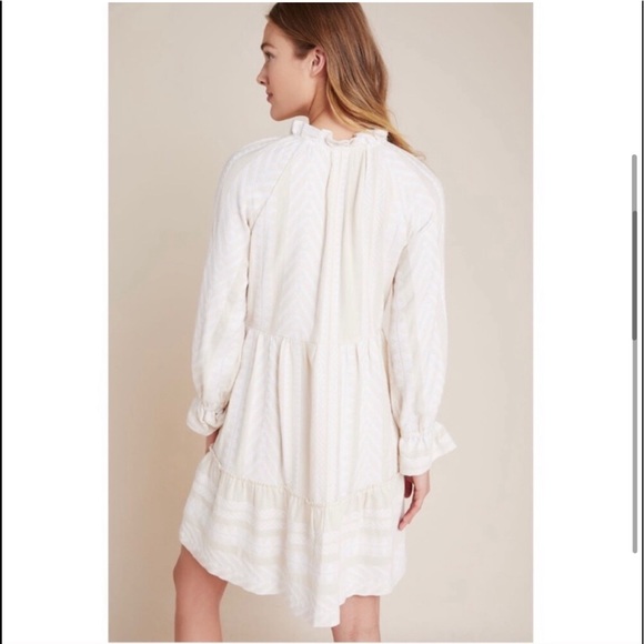 Anthropologie Maeve Dominique Boho Tunic Dress in Beige- Size Small - Picture 4 of 14